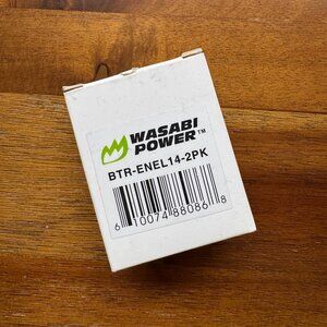 NEW Wasabi Power BTR-ENEL14-2PK Camera Batteries
